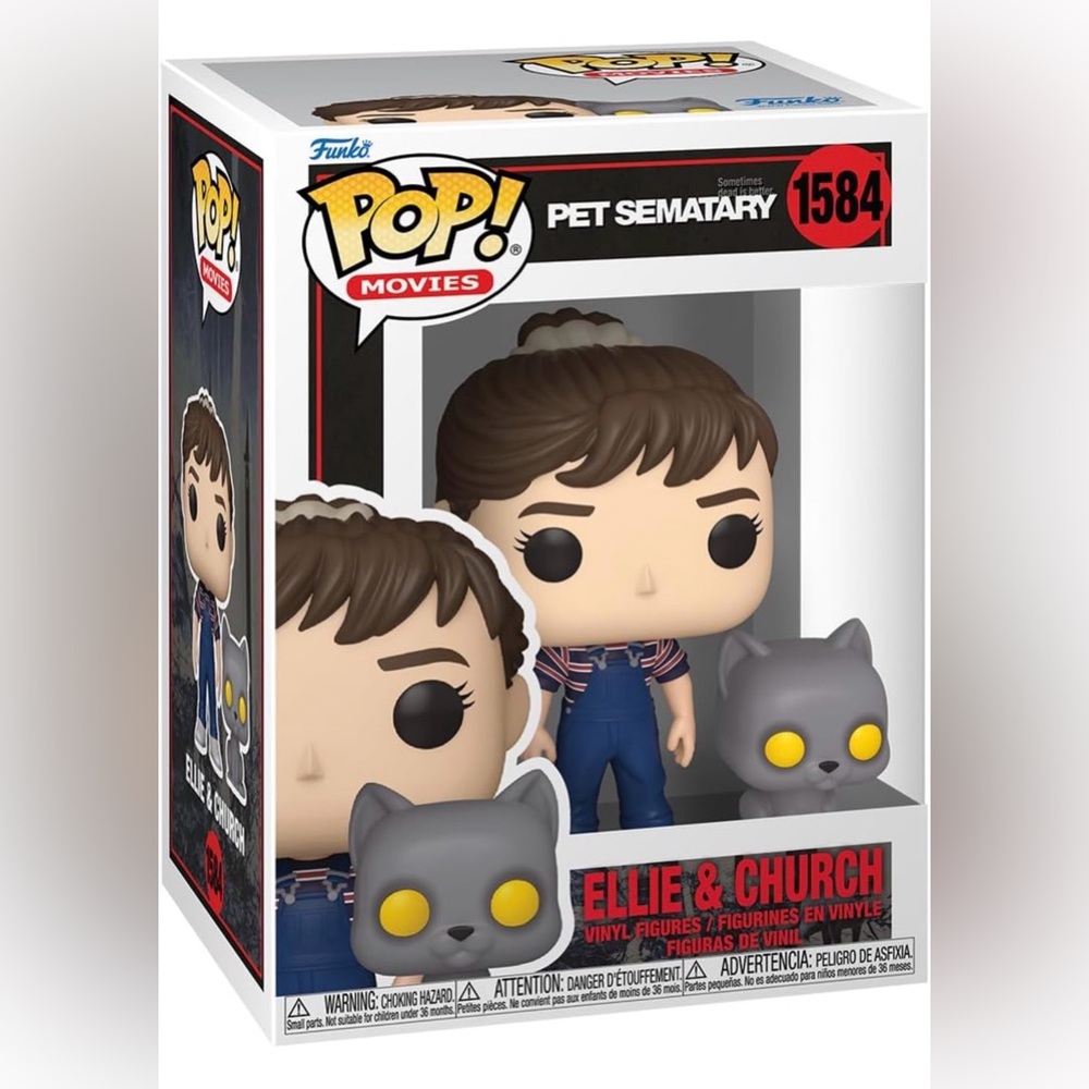 Funko Pop Movies #1584 Pet Sematary Ellie & Church Brand New